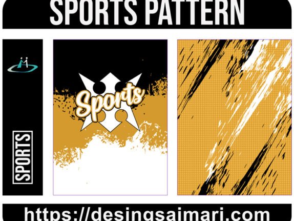 Sports grunge Gold Pattern