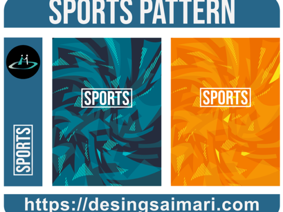 Sports Geometrics Gradient Pattern