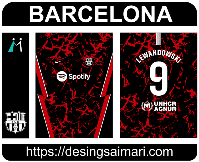 Barcelona FC Grunge 2023-24 Concept