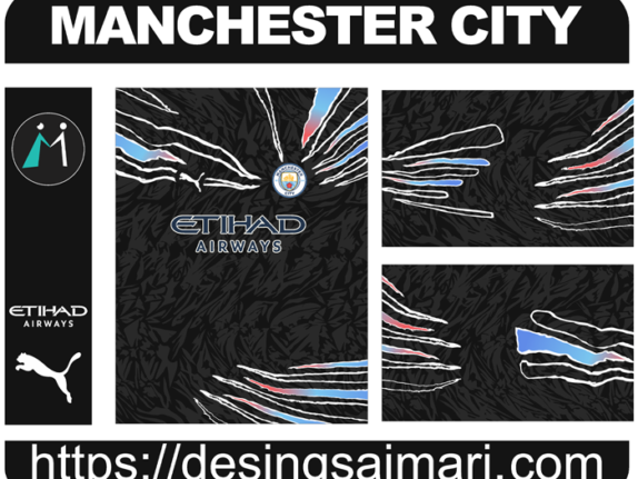 Manchester City Concept Grunge 2023