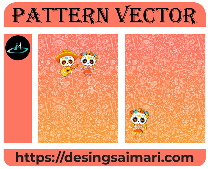 Pattern Vector Day Dead