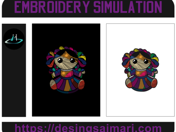 Simulation Girl Embroidery