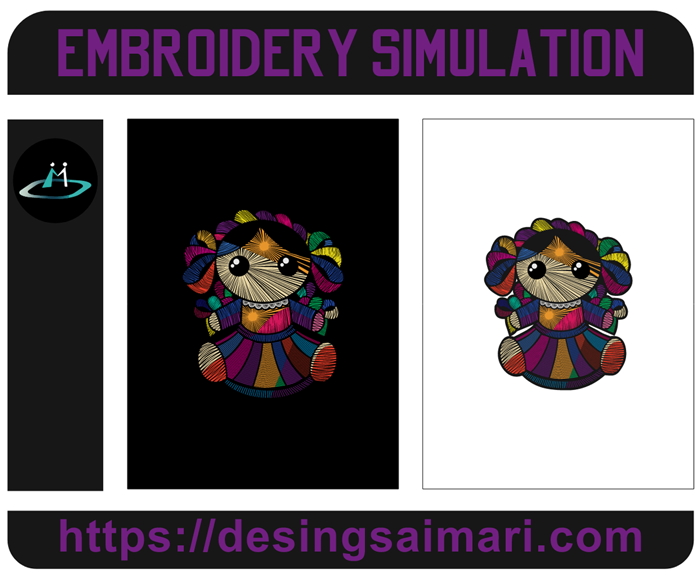 Simulation Girl Embroidery