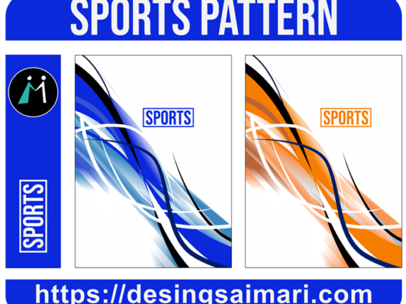 Sports Degrades Lines Blue Orange