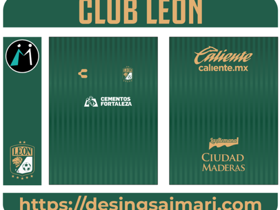 Club leon vector camiseta 2023