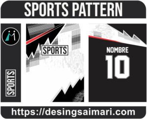 Sports Chinitos Pointillizer Black vector jersey