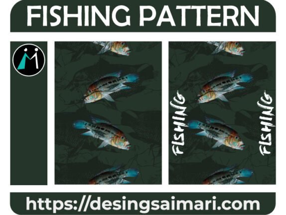 Fishing Pattern Sports vector jersey