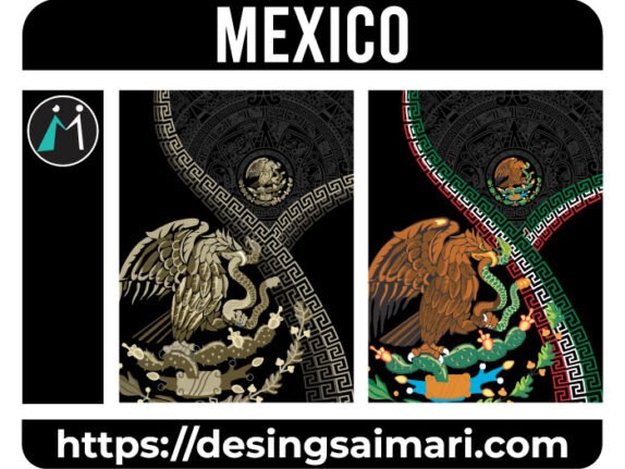 Mexico Culture Azteca Desings Vector