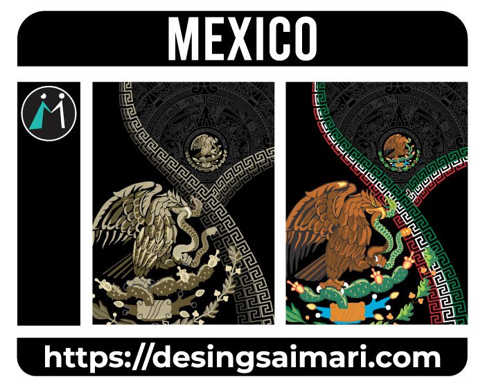 Mexico Culture Azteca Desings Vector
