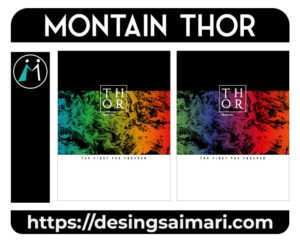 Montain Thor Desing Fantasy VECTOR