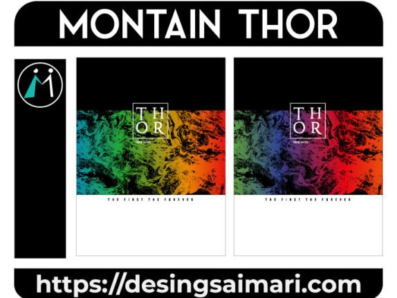 Montain Thor Desing Fantasy VECTOR