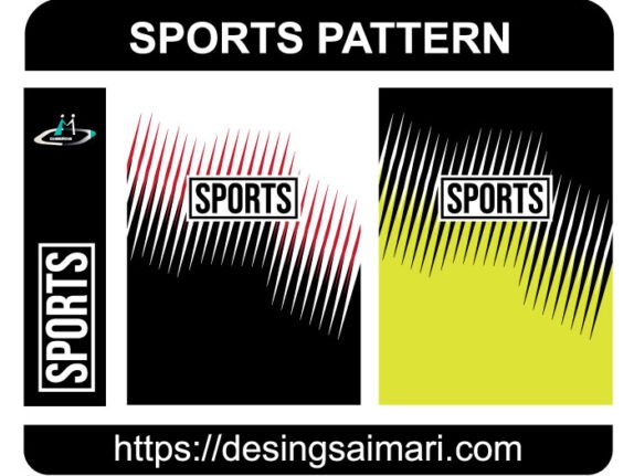 Sports Lines Geometris Black vector