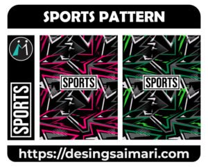 Sports Pattern Geometric Black