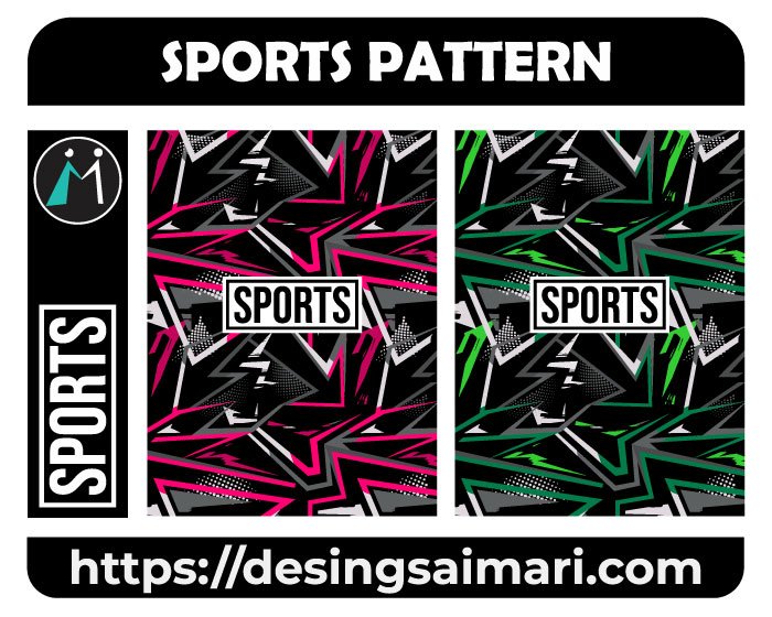 Sports Pattern Geometric Black