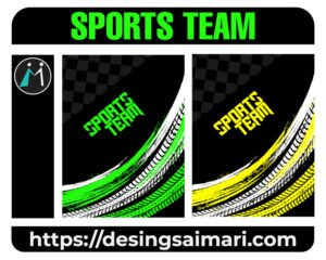 Sports Team Grunge Black Vector Motocross