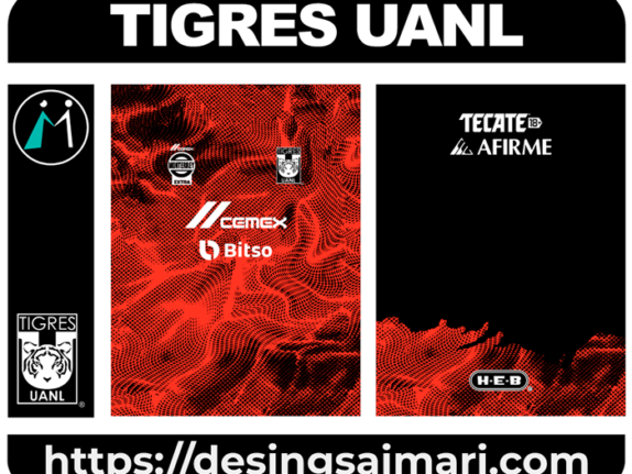 Tigres UANL 2023-24 Third vector