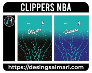Clippers NBA Concept Degrade vector