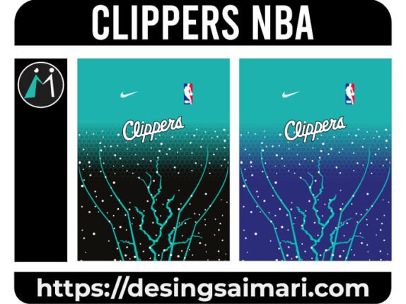 Clippers NBA Concept Degrade vector