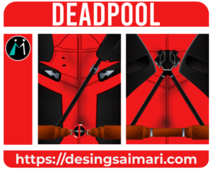 Deadpool Traje designs Vector