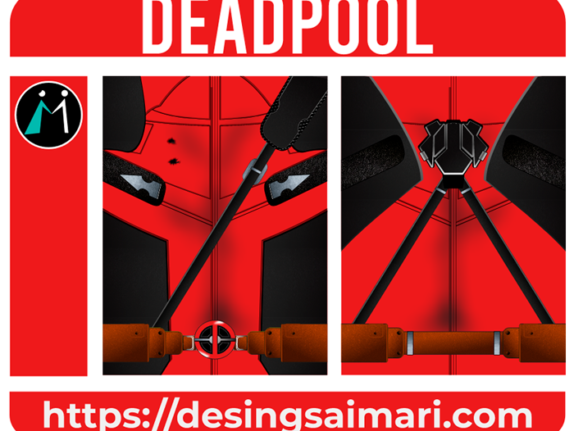 Deadpool Traje designs Vector