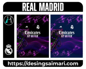 Real Madrid Concept Black Cougar Vector