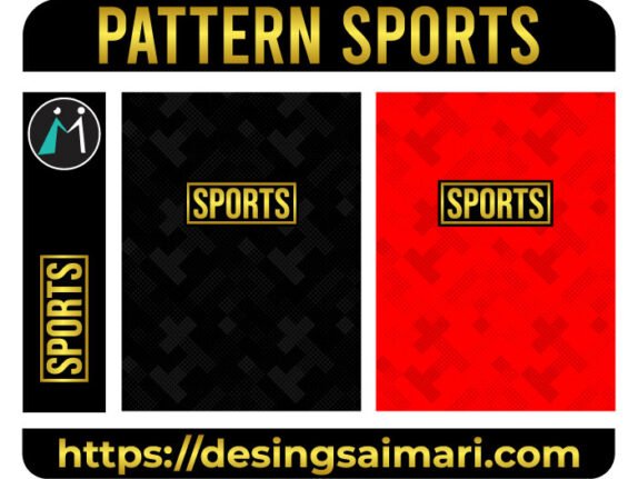 Sports Black Red Pointillizer Vector