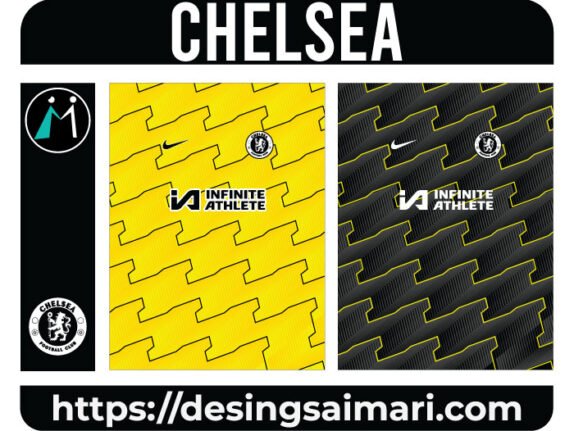 Chelsea Fantasy Away 2024-25 Concept Vector