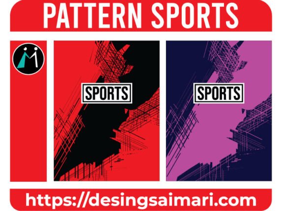 Pattern Sports Red Black Grunge Vector