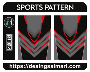 Sports Pattern Black Red