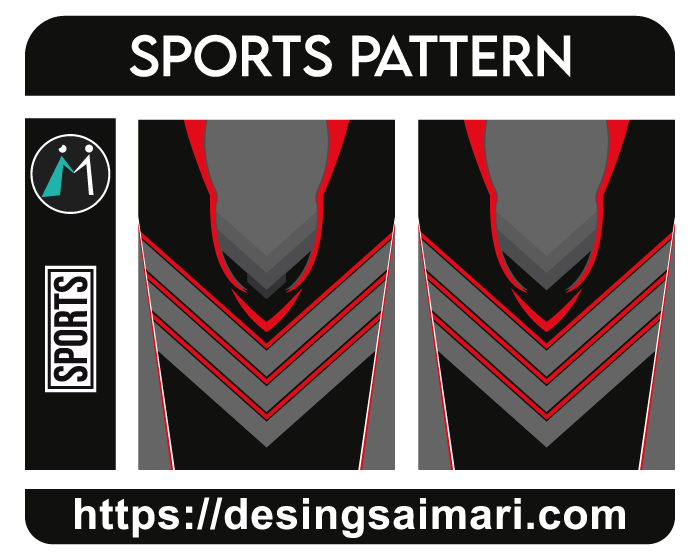 Sports Pattern Black Red