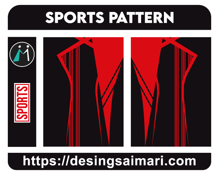 Sports Pattern Red