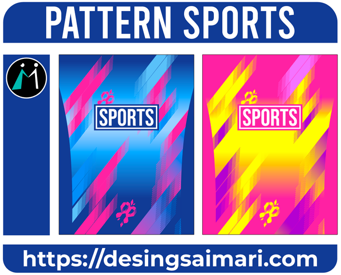 Sports Pattern Degrade Lines