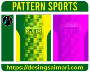 Pattern Sports Lines Degrade Green6