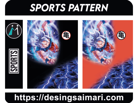 Sports Pattern Goku DragonBall