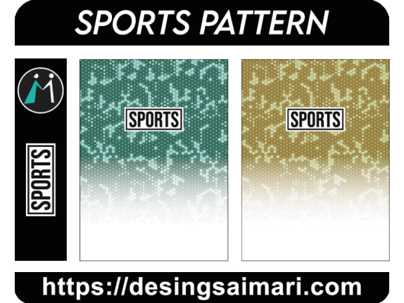 Sports Pattern Halftone Geometrico