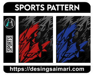 Sports Pattern Geometrico Red
