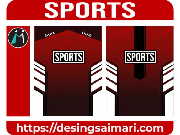 Sports Pattern Black Red Degrades