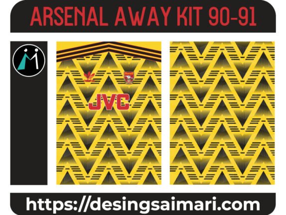 Arsenal Away Kit 90-91