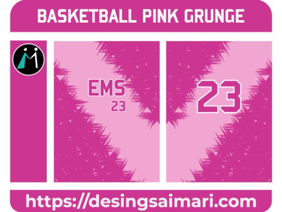 BASKETBALL PINK GRUNGE