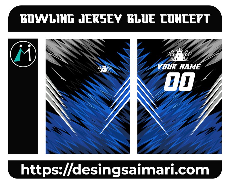 Bowling Jersey Blue Concept