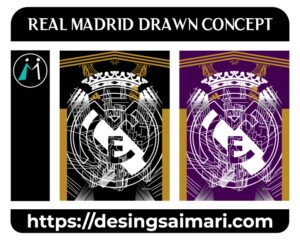 Real Madrid Drawn Concept