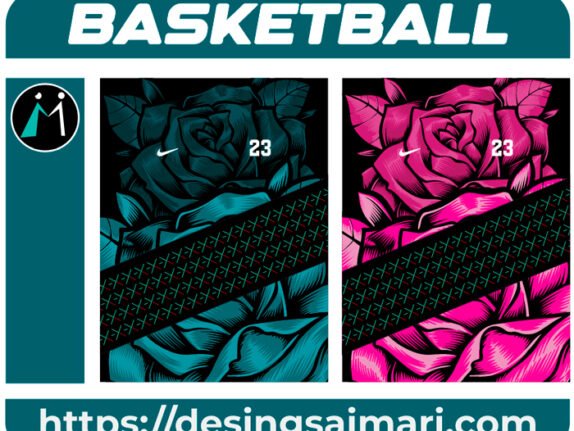 Basketball Flower Desings