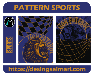 Pattern Soccer Lion Futebol