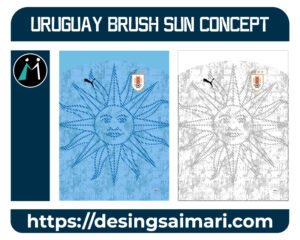 Uruguay Brush Sun Concept