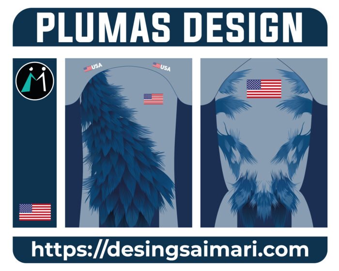 Plumas Azules Estados Unidos Design