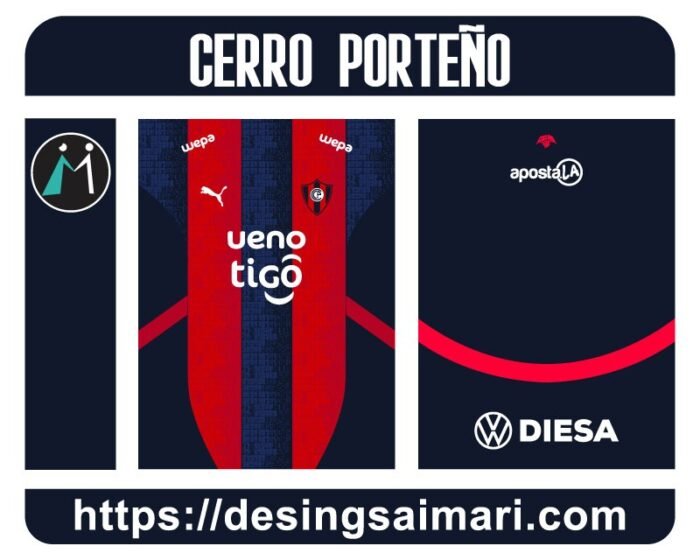 Cerro Porteño Home Kit 2025