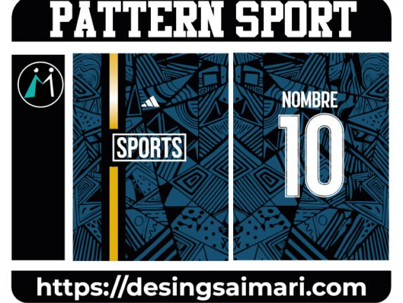 Pattern Sport Black and Blue