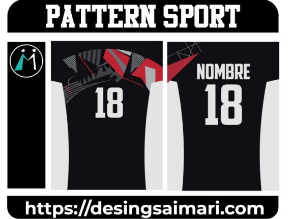 Pattern Sport Black and Red