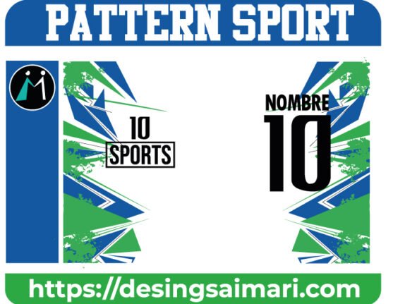 Pattern Sport Green and Blue