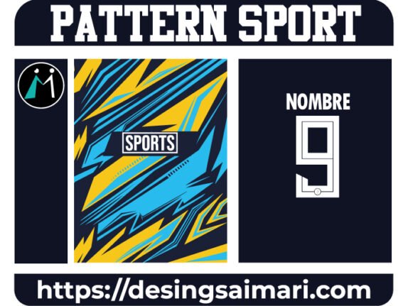 Pattern Sport Yellow and Blue